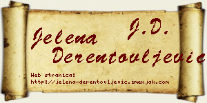 Jelena Derentovljević vizit kartica
